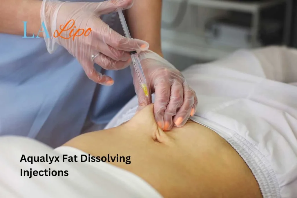 woman having fat dissolving injections Greater London (Kensington and Chelsea) in the stomach