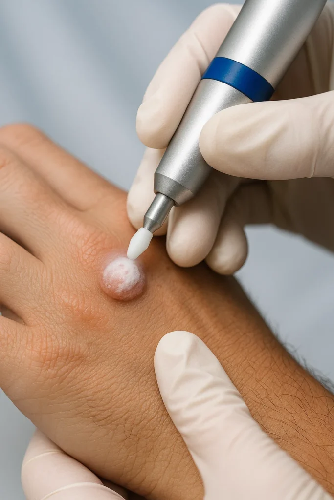 example of wart removal Greater London (Kensington and Chelsea) using cryopen