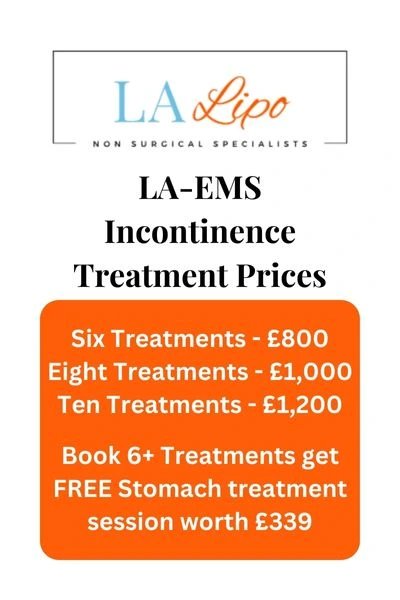 LA-EMS Incontinence Treatment Prices Greater London (Kensington and Chelsea)