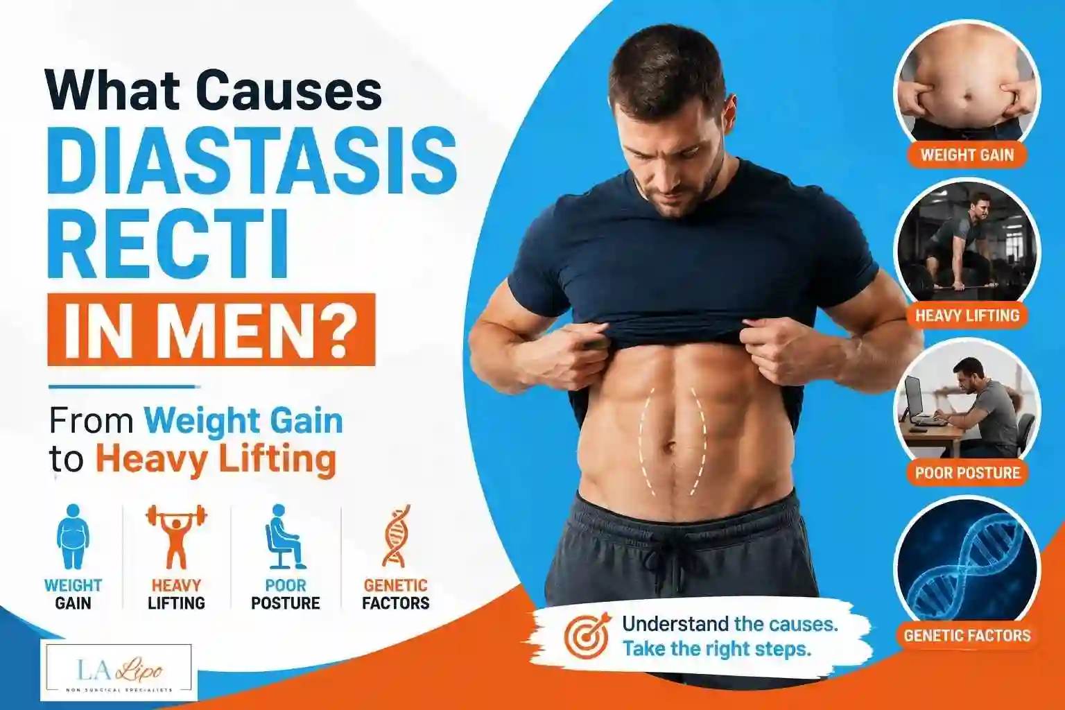 What Causes Diastasis Recti in Men? From Weight Gain to Heavy Lifting Greater London (Kensington and Chelsea)
